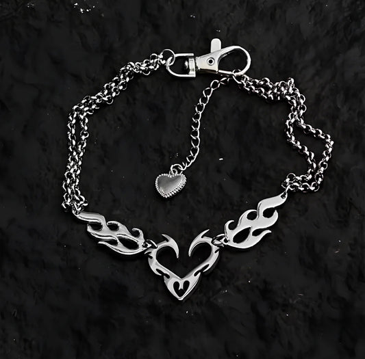 Flame Heart Necklace