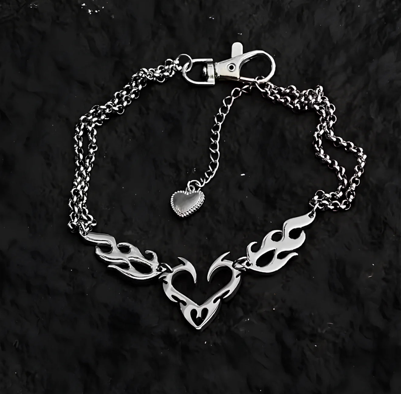 Flame Heart Necklace